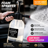 Pulvérisateur à mousse à pompe manuelle OEM 2L pour lavage auto, bouteille de mousse de neige pour outil de nettoyage et de detailing automobile