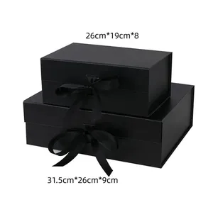 YQ Brand Gift Box For Cosmetic Jewelry Customized 250g Cardboard Box Packaging Folding Magnetic Gift Box With Ribbon Wedding