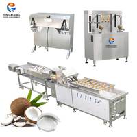 Indiase Gota Nariyal hele gedroogde kokosnoot Gota Nariyal copra-schilmachine ananas-schilmachine