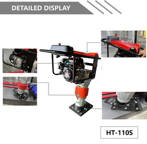 Nhà máy cung cấp 63kg xăng động cơ rung động tác động <span class=keywords><strong>rammer</strong></span> 5.5-6.5HP hiệu quả cao Đất máy Đầm - Product Image 4