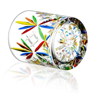 N47 Gobelet en verre à whisky moderne peint à la main Verre de roche à l'ancienne Style européen pour le vin - Product Image 4