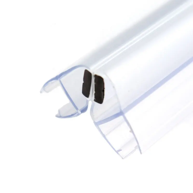 Vendita calda della fabbrica porta della doccia magnetica in gomma impermeabile trasparente in plastica in PVC