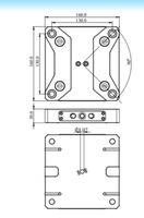 Pelat Riser Penentu Posisi Titik Nol (96mm) untuk Mesin Frais - Penggerak Manual Akurasi Tinggi