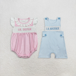 RTS - Mamelucos Bordados con Rayas para Bebés Niños y Niñas - Product Image 1