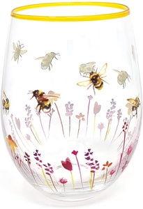 Vaso de cristal pintado a mano, sin tallo - Product Image 4