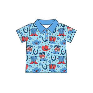 Preorder MOQ 5 Print Holiday Hat Boots Stars Kids 4th July Wholesale Sibling High Quality <b>Toddler</b> Boutique Children Clothes - Product Image 5