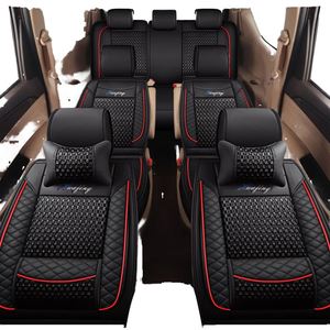 Ensemble de housses de siège de voiture en cuir de qualité supérieure, accessoire intérieur confortable pour véhicule utilitaire sport (VUS) 7 places entièrement universel, pour Mercedes Benz - Product Image 1