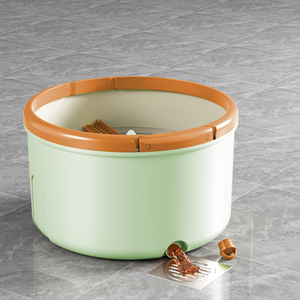 Mop Homettler <span class=keywords><strong>per</strong></span> Pulizie Domestiche con Separazione Acqua Pulita/Sporca, Include Panni Riutilizzabili <span class=keywords><strong>per</strong></span> Pavimenti Asciutti/Bagnati - Product Image 5