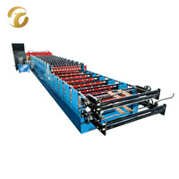 Machine de fabrication de profilés en acier double couche avec ligne de production de panneaux de toiture contrôlée par PLC pour matériaux de construction