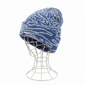 Berretto in maglia Jacquard Zebra alla moda personalizzato per l'autunno-inverno-carino e accogliente - Product Image 3