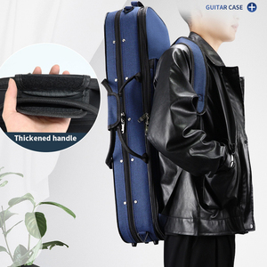 Étui de violon oblong léger 4/4 pleine taille en tissu Oxford avec mousse rigide de protection et doubles sangles de transport OEM - Product Image 2