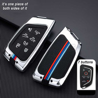 Étui de protection pour clé de voiture en alliage d'aluminium pour Chevrolet Corvette C8 Coupé C7 Zr1 Z06 Accessoires Protec Pièces automobiles Style intérieur