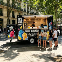 Chariot à hot-dogs, camions de restauration, remorques alimentaires, camions de restauration avec cuisine complète, chariot à glaces, remorques mobiles entièrement équipées