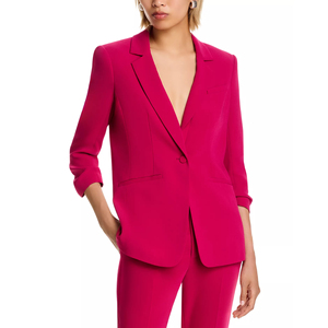 Completo da Donna in Poliestere Ecologico Liscio <span class=keywords><strong>Fucsia</strong></span>, Blazer Monopetto, Set di Abiti da Donna - Product Image 3