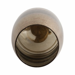 Vaso in vetro conico con base in marmo e supporto in metallo scultoreo per l'arredamento del soggiorno - Product Image 6