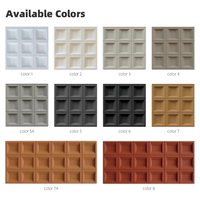 Panel Dekorasi Modern Persegi PU Solid Recessed 600x1200 Mudah Dipasang Tahan Air Tahan Api Tahan UV Untuk Dalam & Luar Ruangan, Gym, Tangga