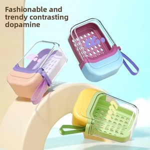 1Pcs Soap Case Travel Case Leakproof <b>Container</b> With <b>Lid</b> For Traveling Camping Gym Applies To Shower Bath Bathroom Supplies - Product Image 5
