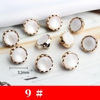 Kancing Resin Mutiara Poliester Plastik untuk Pakaian Wanita Grosir Jahit Kancing Baju yang Sudah Ada