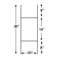 Piquets en fil métallique en H pour panneaux de jardin, en acier galvanisé, personnalisés, durables, modernes, à installation facile pour usage extérieur