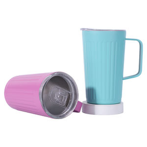 Wide Mouth Gym-Friendly Travel <b>Coffee</b> <b>Mug</b> Modern Scratch-Resistant Stainless Steel Tumbler Handle Business Gifts Office Cup - Product Image 6