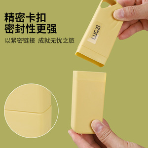 LUCZI Travel <b>Toothbrush</b> Case Foldable PP Material Portable <b>Toothbrush</b> <b>Holder</b> With Lid For Travel Use - Product Image 1