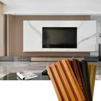 Panneau mural WPC PVC stratifié haute brillance, nouveau design, panneau mural WPC pour plafond, pliable