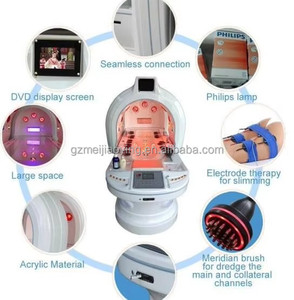 Appareil de massage corporel complet pour spa, machine amincissante de sauna, capsule de photothérapie LED, système d'opération infrarouge stimulant le métabolisme, position allongée - Product Image 6