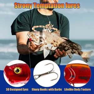 LUSHAZER Ensemble de leurres de pêche artificiels Cadeau de Noël Leurres Minnow VIB Spoon Lures Bass Trout Fishing Baits Kit for Anglers - Product Image 2