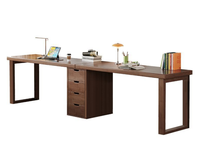 Bureau d'étude élégant et exquis en bois massif, moderne, avec une ou deux étagères, de haute qualité, multifonctionnel, pour chambre à coucher, bureau à domicile