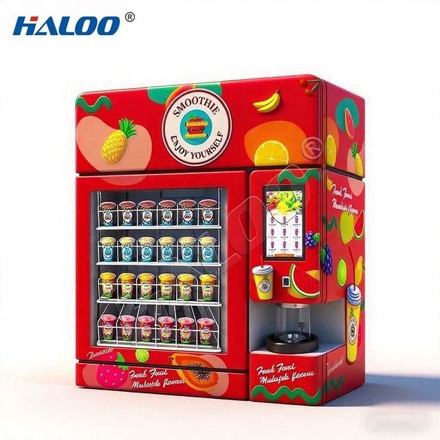 Haloo Smart Desktop Fresh Fruit Smoothie Vending Machine Smart Desktop Fresh Fruit Smoothie Vending Machine SDK Frozen Fruits
