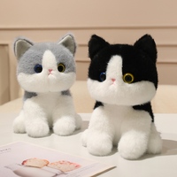 Nouveauté 2025 : Porte-clés en peluche chaton avec chapeau de Père Noël brodé, accessoire de poupée en peluche, cadeau de mariage, porte-clés doux