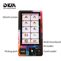 Máquina Expendedora de Cigarrillos y Tabaco con Pantalla Táctil Inteligente Automática Comercial Personalizada DKM, Montada en la Pared, con Verificación de Edad por ID