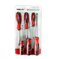 TOOLJOY Jeu de tournevis cruciformes de qualité industrielle, 5 pièces, avec embouts magnétiques, finition chromée, OEM disponible pour une utilisation domestique et de bricolage