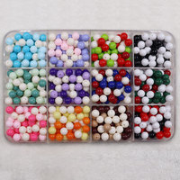 En Stock: Cuentas de Vidrio Sólido de 10mm, Colores Pastel Macaron, Cuentas Redondas Sueltas para Fabricación de Joyería DIY, Pulseras y Hilos, Venta al Por Mayor
