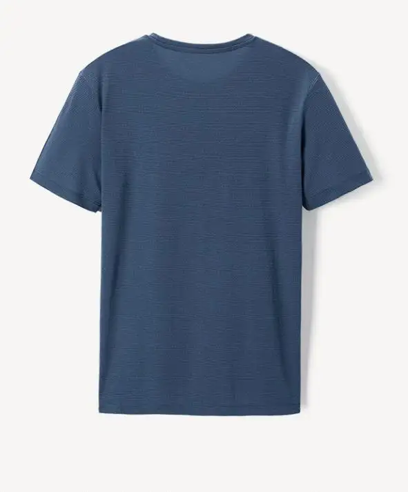 Camiseta masculina 100% poliéster/Algodão em 180g de manga curta de secagem rápida para camisas masculinas