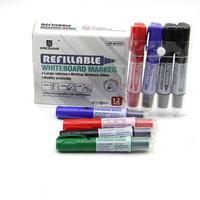 Joycolour – Lot de marqueurs effaçables à sec rechargeables, pointe fine, écriture fluide, trait moyen, pour bureau et école