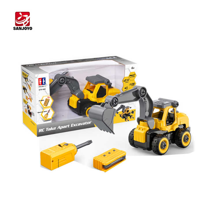 E751-003 Mini Assembly Take Apart Car Construction Toys Remote