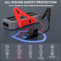 Démarreur de batterie multifonction, gonfleur de pneus, compresseur, booster, pack de démarrage pour camion, moto, urgence