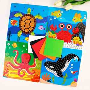 Nouveau design personnalisé, fournitures pour tout-petits et loisirs créatifs, cadeaux d'anniversaire pour enfants, jouets de voyage en avion, kit d'autocollants d'activités Dot Art - Product Image 6