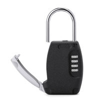 YH3655 Coffre-fort à clé dissimulée en alliage de zinc et fer, durable et antivol, avec serrure à code à 4 chiffres, emballage personnalisable pour la maison, la voiture et l'extérieur