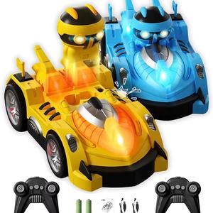SJY-ZF17 2.4G Remote Control Karting <b>Toys</b> Two-Player Battles Bumper <b>Music</b> Light Sensory <b>Toy</b> Crash Ejection Robot for Children - Product Image 1