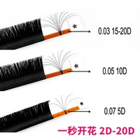 Cils en Fibre PBT Coréenne Professionnels en Gros, Super Doux, Noirs, Faits Main, Forme Ellipse, Naturels, Longs, Boucles Stables, Lisses comme du Vison
