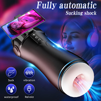 Masturbador Masculino Inteligente, Totalmente Automático, con Succión, Vibración, Reproductor de Voz, Bluetooth, Carga USB, Manos Libres