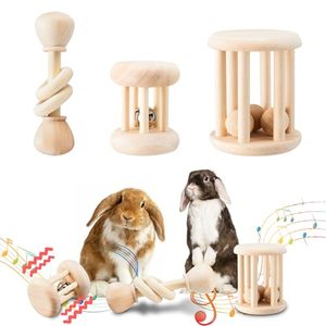 Juguete Masticable de Madera Maciza para Mascotas, 3 Piezas, para Entrenamiento y Limpieza Dental, OEM ODM, Logotipo Personalizado, Seguro para Conejos, Cobayas y Hámsteres - Product Image 2