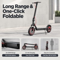 Trottinette électrique pour adultes avec contrôle par application, 36V 6.0Ah Lithium, 350W BLDC, 25km/h, frein à disque, EABS, suspension avant, autonomie 20-25km, idéale pour les trajets quotidiens
