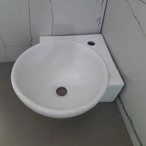 Lavabo ad Angolo Unico e-Space-Terra, Mobile Sospeso a Parete Artistico, Dispositivo Portatile per Lavaggio Mani - Product Image 1