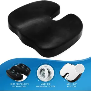 Hot Selling Custom Logo/Verpakking Coccyx Ergonomische Traagschuim Outdoor/Kantoorstoel Orthopedische Gel Autostoel Kussens