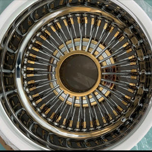 Jantes en <span class=keywords><strong>acier</strong></span> Offre Spéciale 13x7 72 dentelle droite inverse Triple or 13 14 <span class=keywords><strong>pouces</strong></span> 72 rayons roues à rayons chromés pour voitures anciennes - Product Image 4