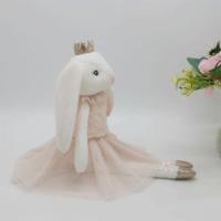 Peluche de haute qualité, 40cm, peluche douce, longues oreilles, lapin de pâques, jouet, ballerine avec jupe, lapin, animal, 2023