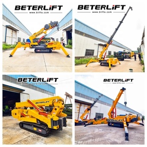Minigrúa Araña Eléctrica Diésel <span class=keywords><strong>de</strong></span> 10 Toneladas en Alquiler para Levantar Artículos Pesados <span class=keywords><strong>de</strong></span> 10m, 20m, 30m: Vigas, Vidrio, Tuberías, Madera - Product Image 4